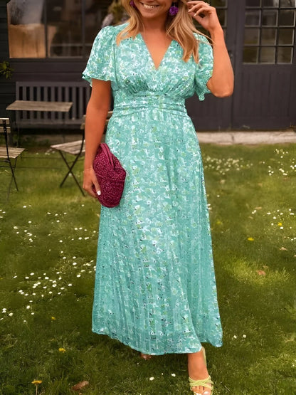 Women's Dress | Floral V-Neck Summer Dress