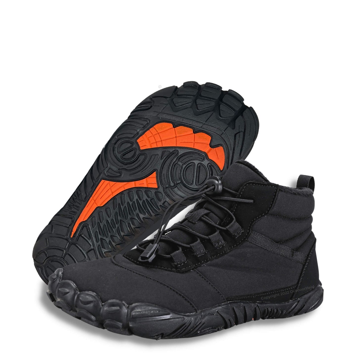 Women's fleece-lined water-resistant barefoot winter boots