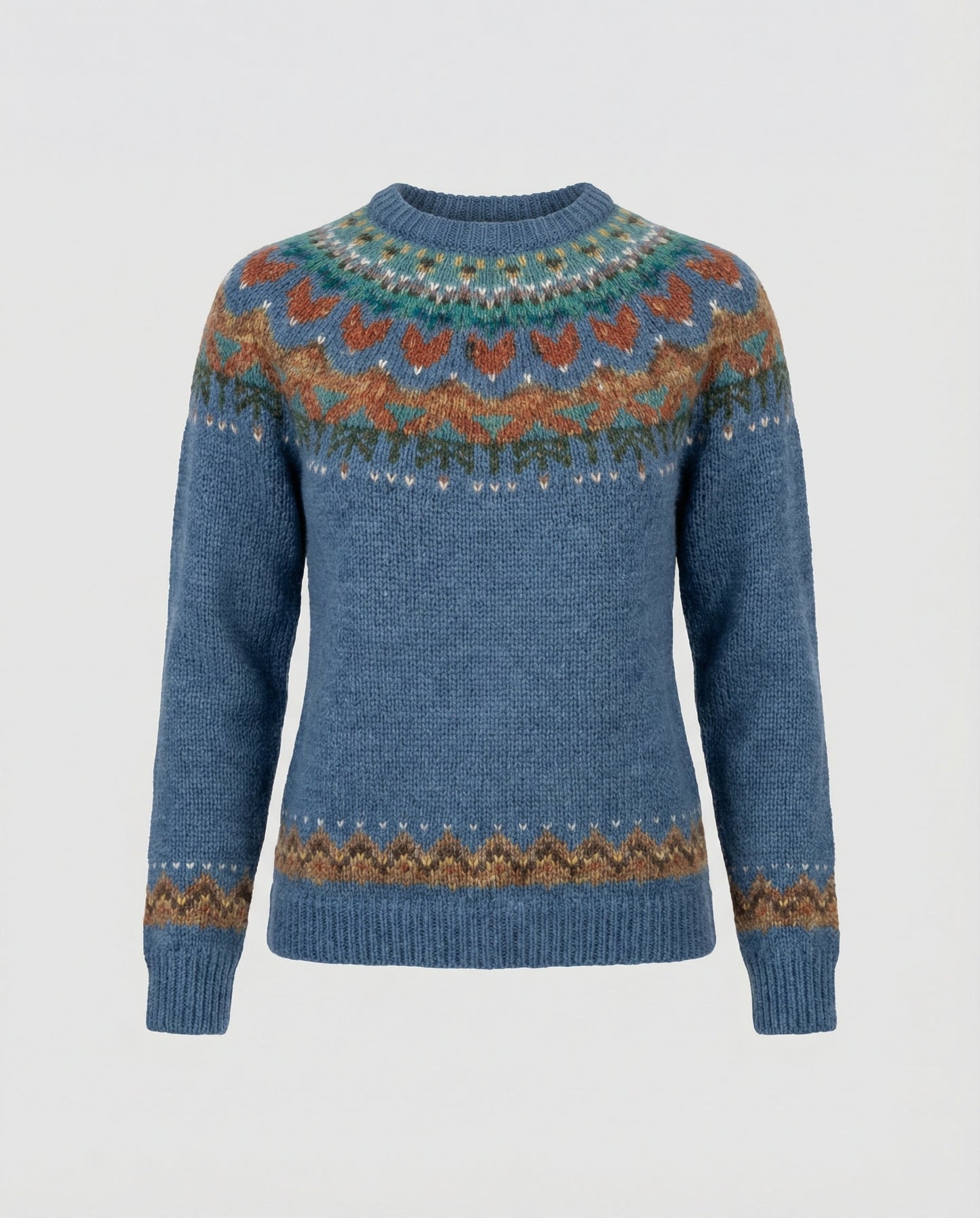 Knit Jumper | Vintage Pattern Relaxed Sweater