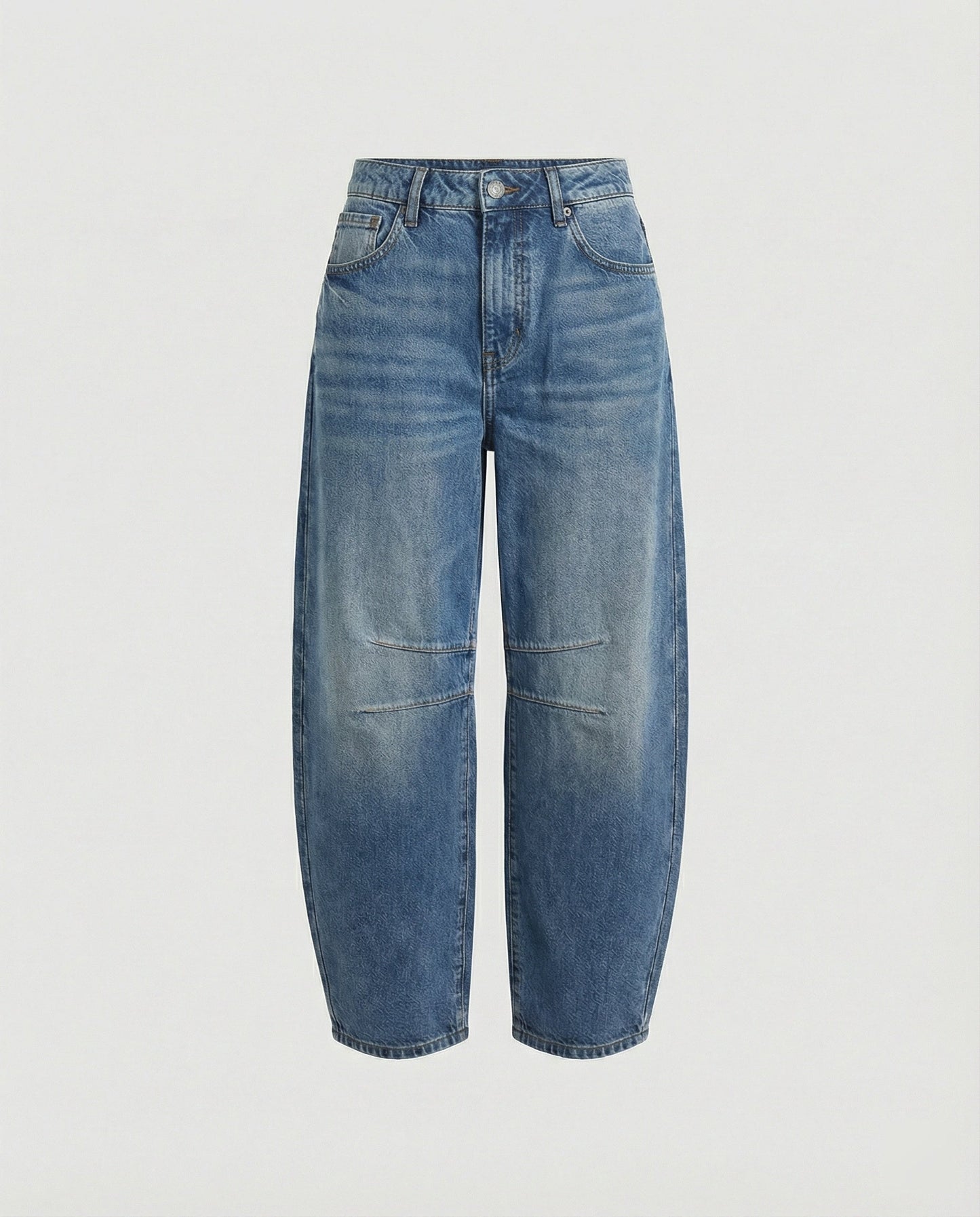 Barrel Jeans | Mid-Rise Relaxed Denim