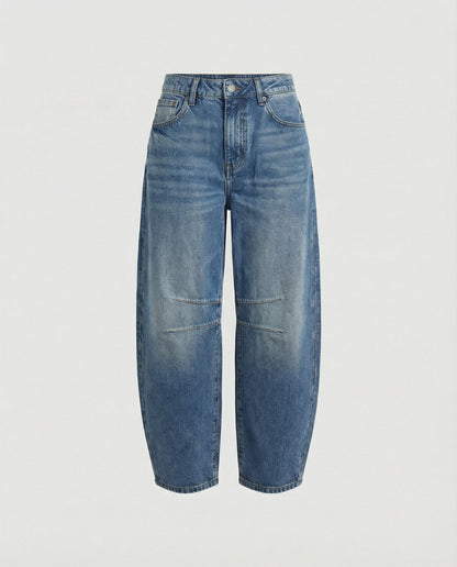Barrel Jeans | Mid-Rise Relaxed Denim