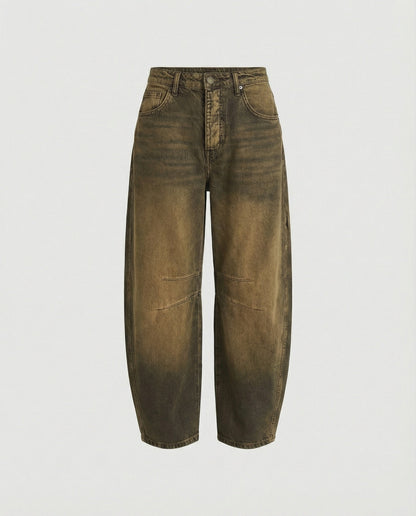 Barrel Jeans | Mid-Rise Relaxed Denim