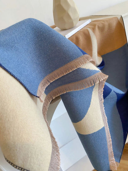 Reversible Cashmere Scarf | Soft Warm Wrap