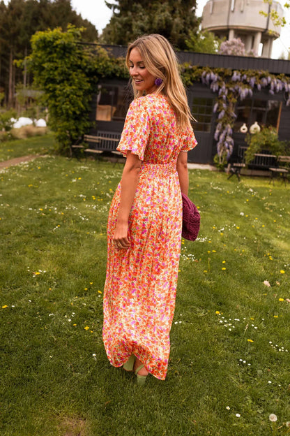 Women's Dress | Floral V-Neck Summer Dress
