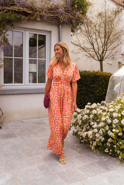 Women's Dress | Floral V-Neck Summer Dress