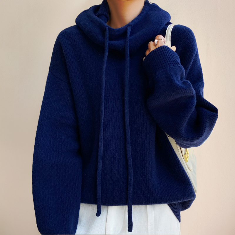 Oversized Hoodie | High Neck Drawstring Jumper