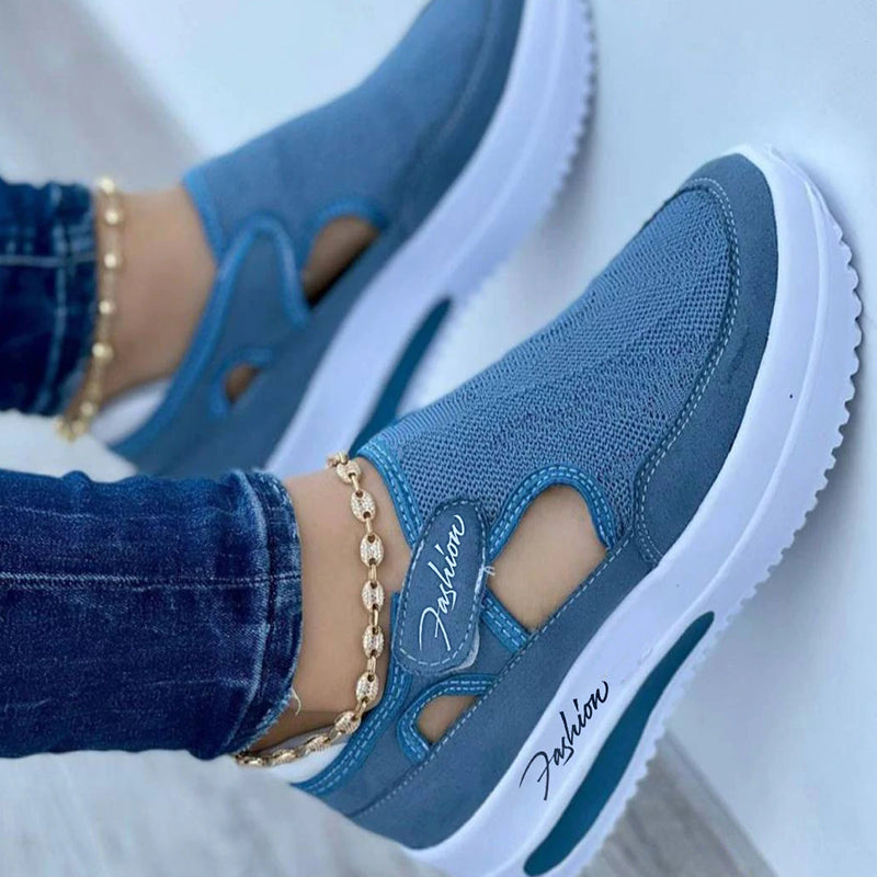Women's orthopedic breathable walking shoes