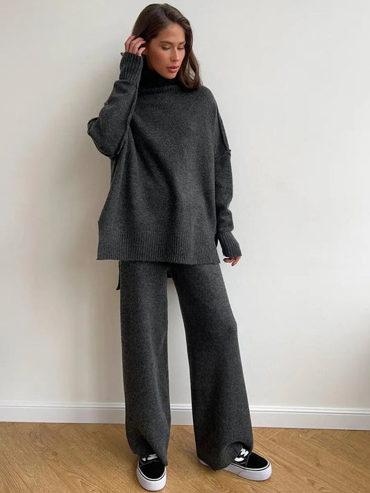 Knit Set | Jumper & Wide Leg Trouser Co-ord
