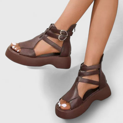 Women's Orthopedic Sandals | Crossed-Strap Platform Sandals