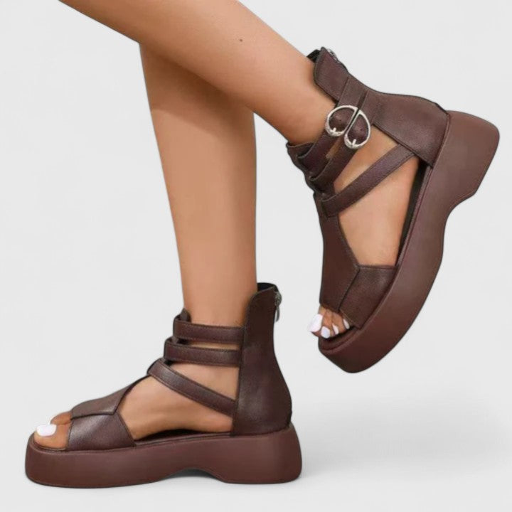 Women's Orthopedic Sandals | Crossed-Strap Platform Sandals