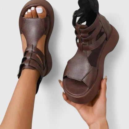 Women's Orthopedic Sandals | Crossed-Strap Platform Sandals
