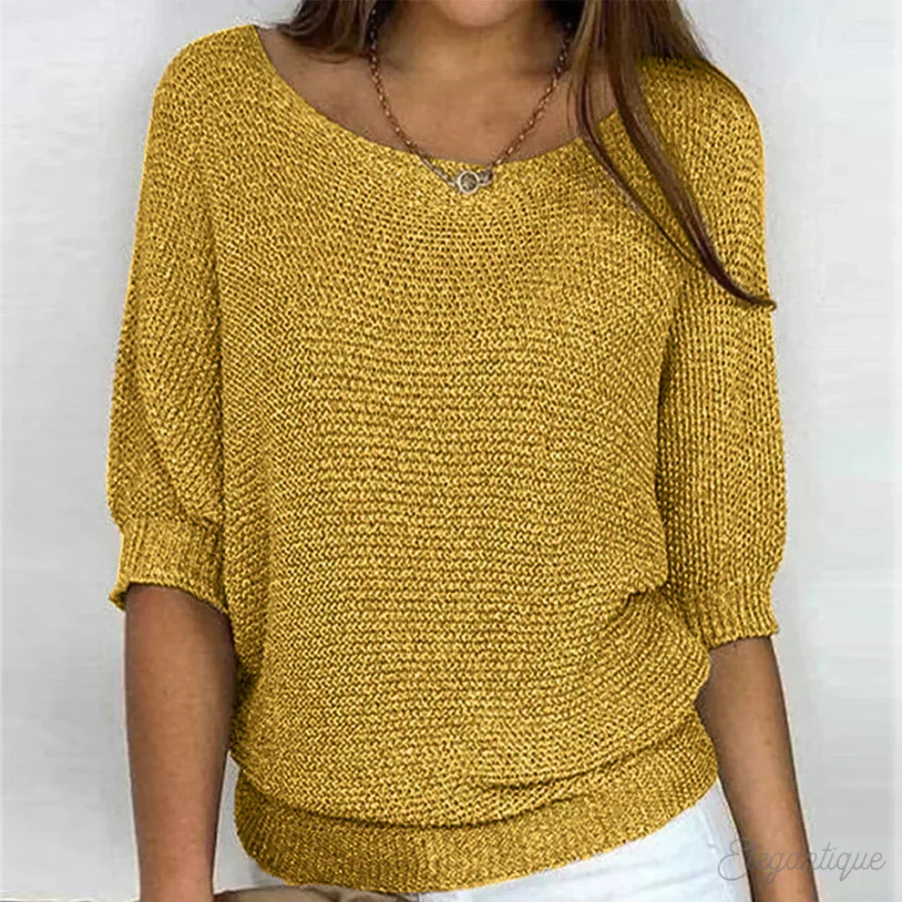 Sweater | Elegant Textured Knit Sweater