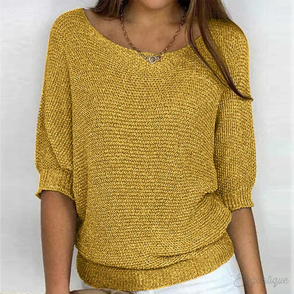 Sweater | Elegant Textured Knit Sweater