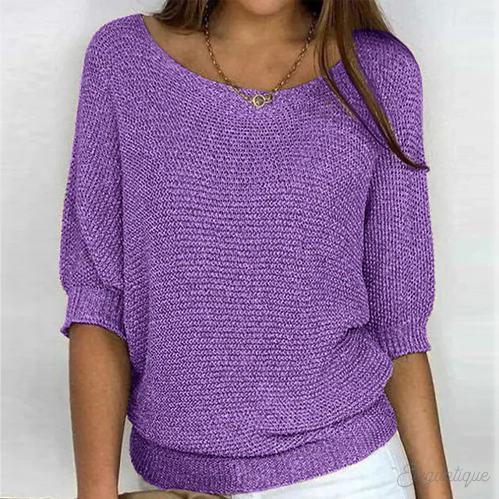 Sweater | Elegant Textured Knit Sweater