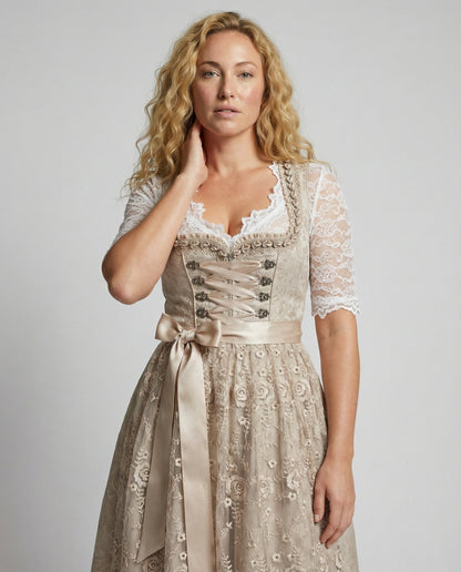 Dirndl Dress | Traditional Lace-Up Bodice Dress