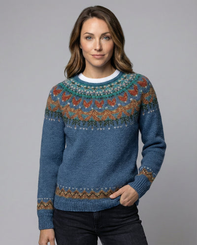 Knit Jumper | Vintage Pattern Relaxed Sweater