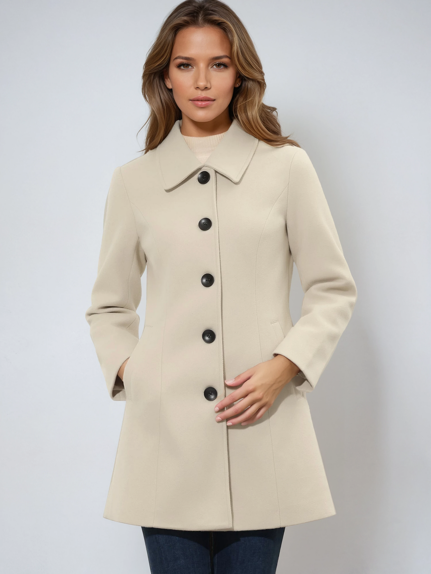 Wool Trench Coat | Single-Breasted Winter Coat