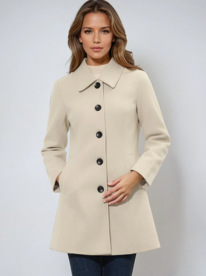 Wool Trench Coat | Single-Breasted Winter Coat