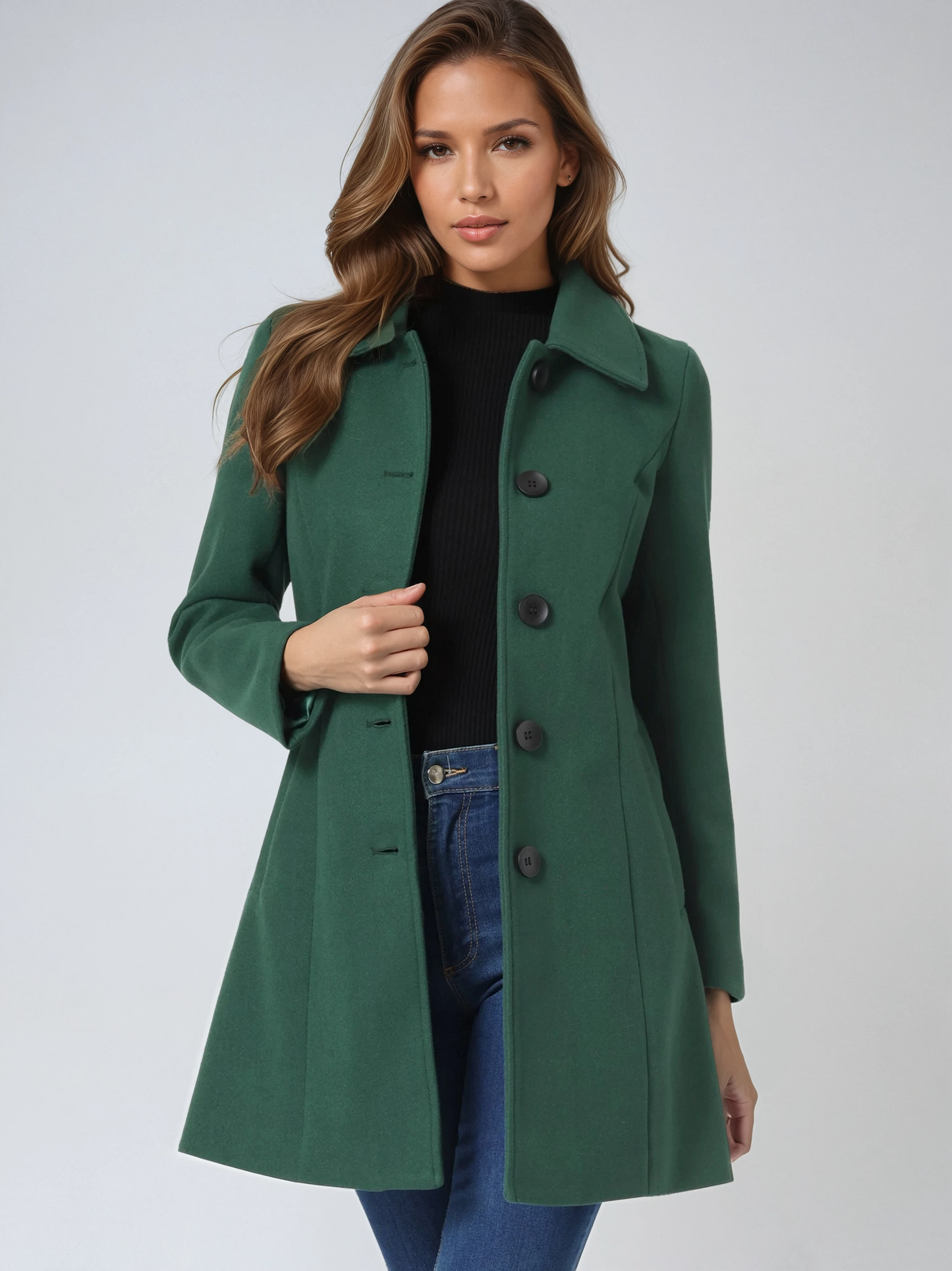Wool Trench Coat | Single-Breasted Winter Coat
