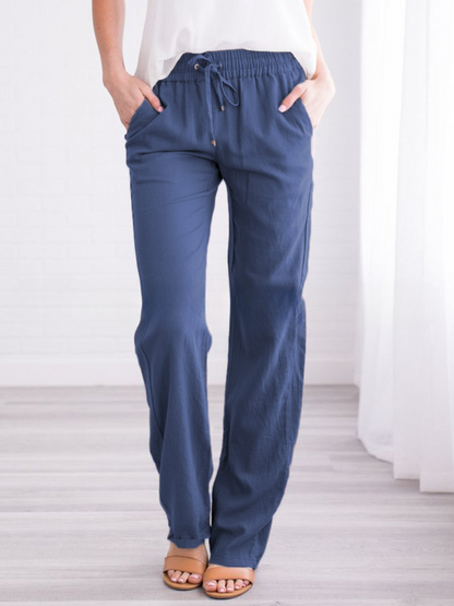 Summer Trousers | Lightweight Cotton-Linen Pants