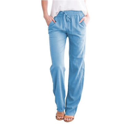 Summer Trousers | Lightweight Cotton-Linen Pants