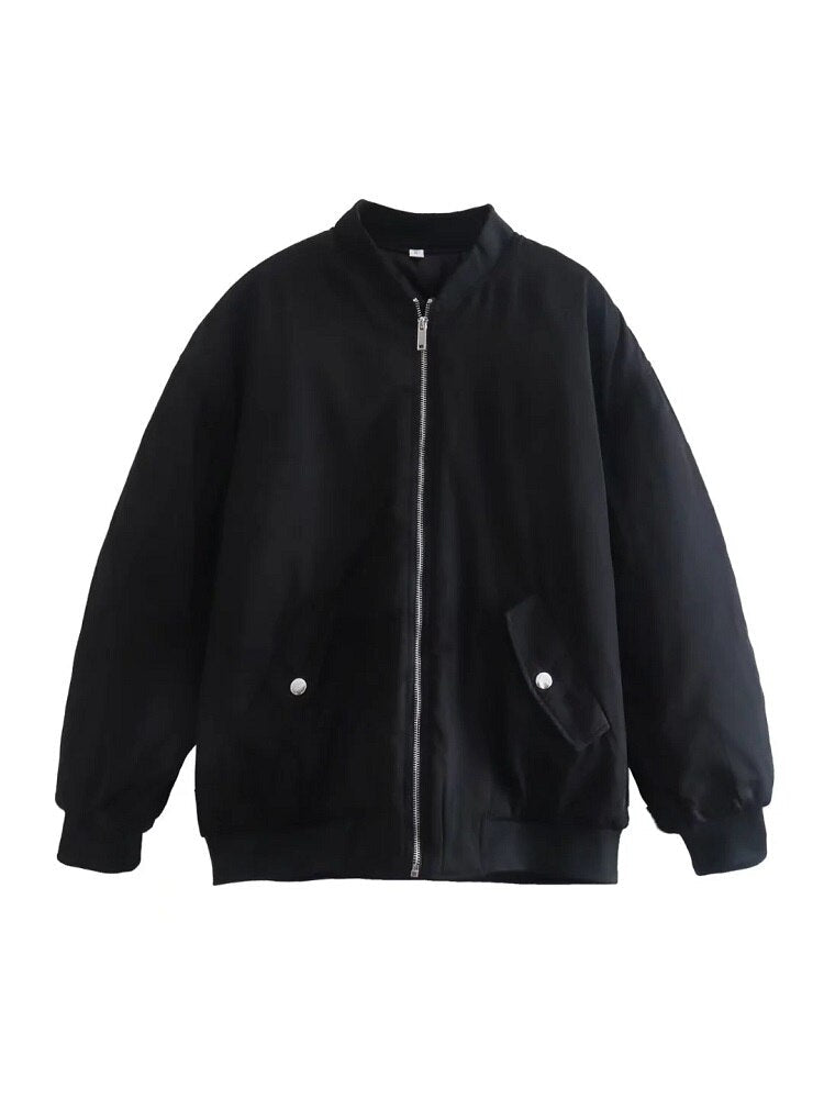 Women's Bomber Jacket | Oversized Textured Jacket
