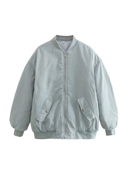 Women's Bomber Jacket | Oversized Textured Jacket