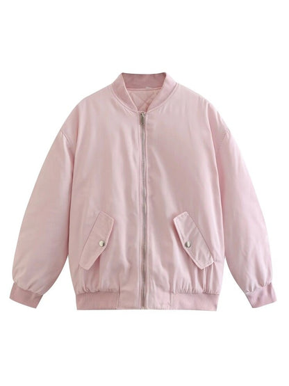 Women's Bomber Jacket | Oversized Textured Jacket