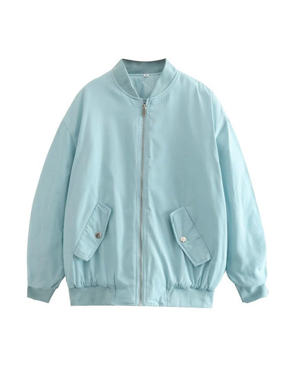 Women's Bomber Jacket | Oversized Textured Jacket