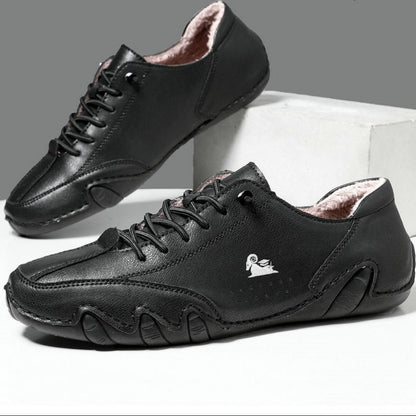 Barefoot Shoes | Water-Resistant Lined Leather Shoes