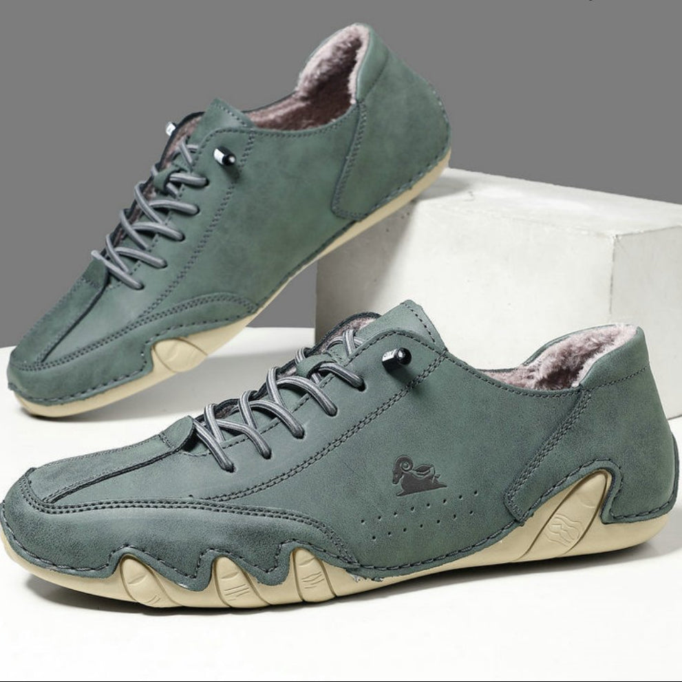 Barefoot Shoes | Water-Resistant Lined Leather Shoes
