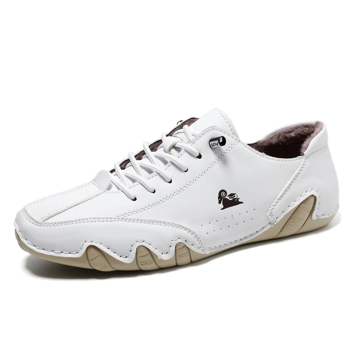 Women's water-resistant lined leather barefoot shoes