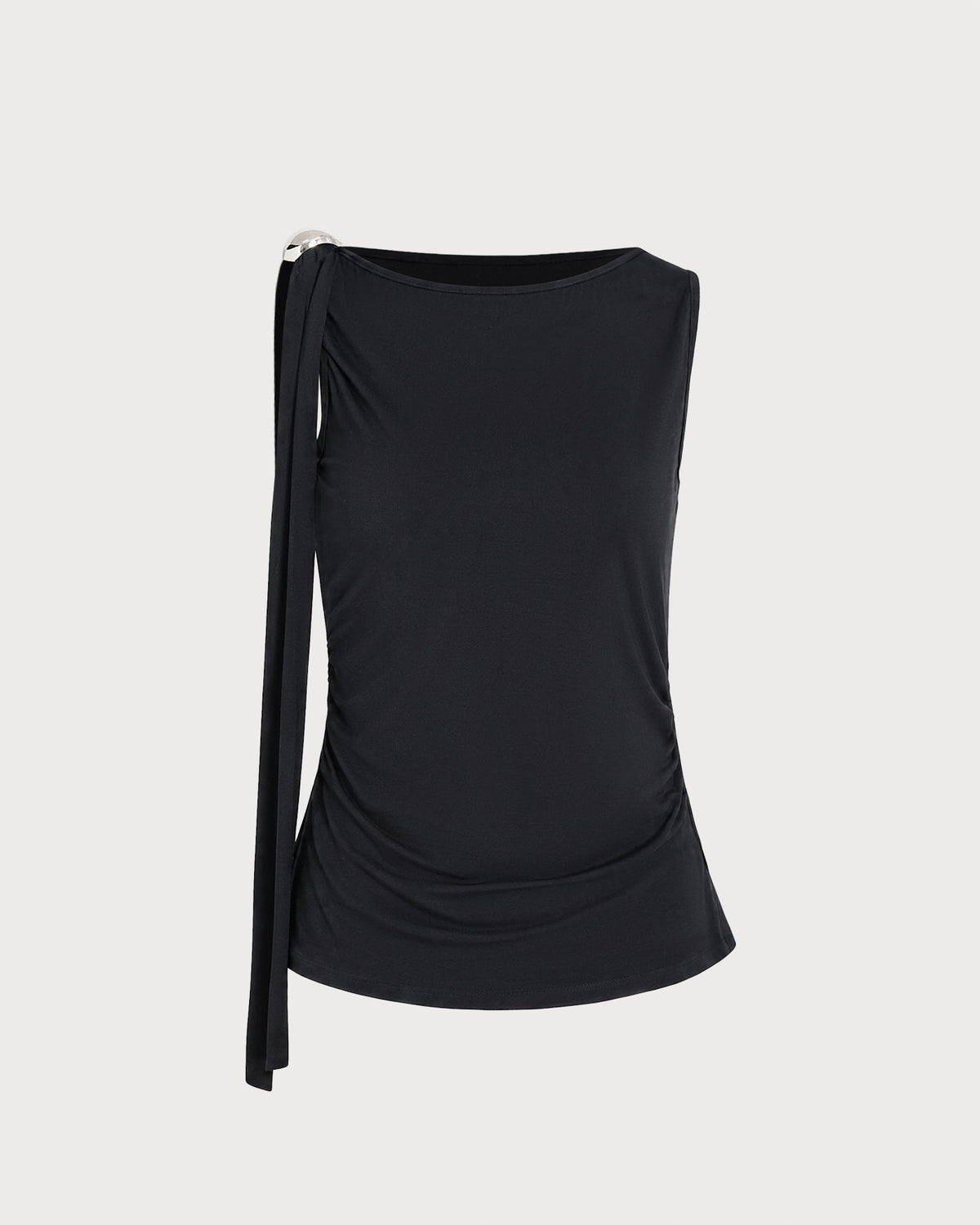 Women's Tank Top | Boat-Neck Knit Wrap Top