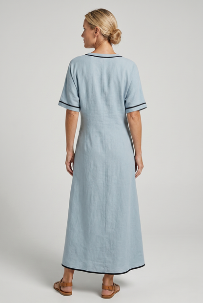 Summer Maxi Dress | Twist-Front V-Neck Dress