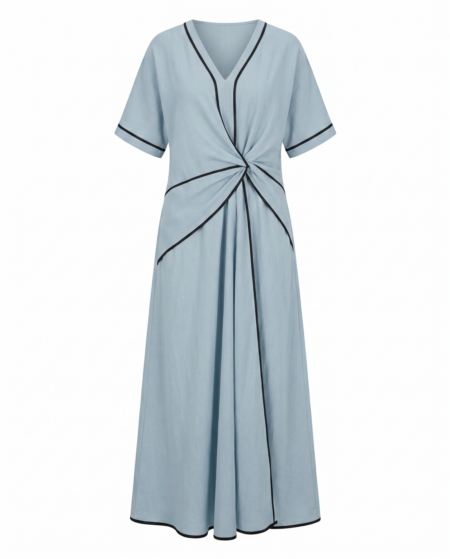 Summer Maxi Dress | Twist-Front V-Neck Dress
